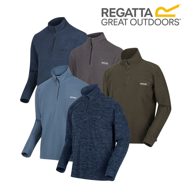 Regatta Mens Elgor II Half Zip Long Sleeved Jumper Pullover - Just £16.99! Shop now at Warwickshire Clothing.