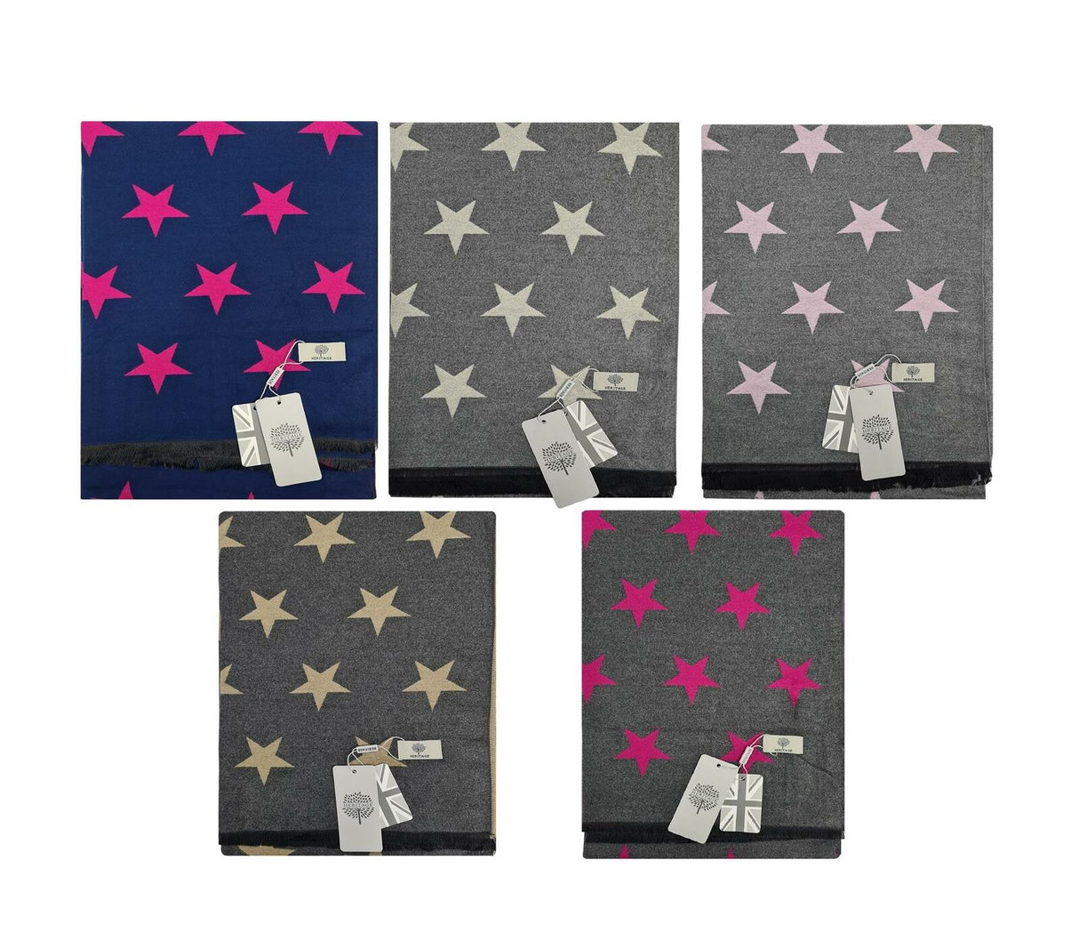 Heritage Ladies Star Luxury Scarf - Just £13.99! Shop now at Warwickshire Clothing.