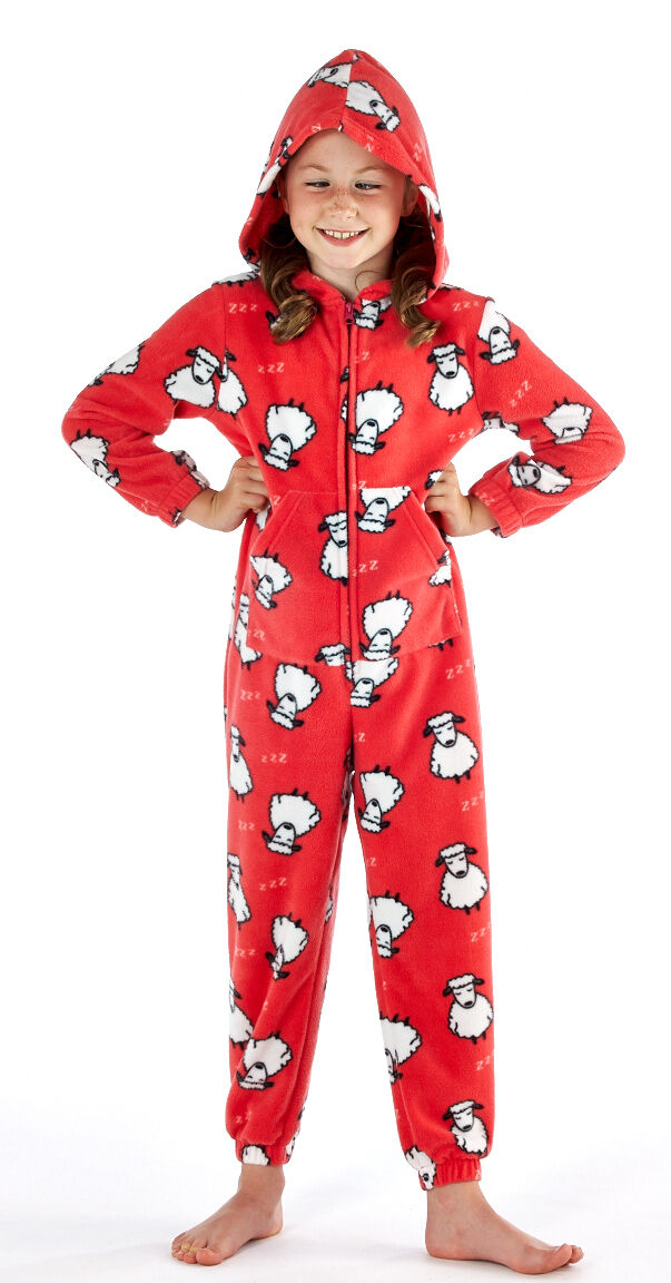 Childrens Onezee Dog Cow In One Pyjamas Full Suite Animal Sleepwear Girls Boys - Just £12.99! Shop now at Warwickshire Clothing.