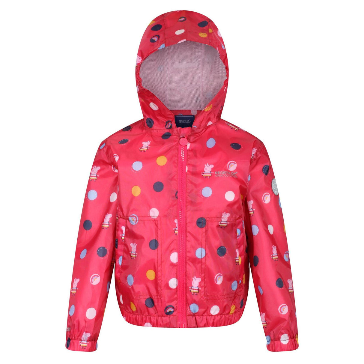 Regatta Kids Peppa Pig Muddy Puddle Waterproof Hooded Jacket Boys Girls - Just £19.99! Shop now at Warwickshire Clothing.