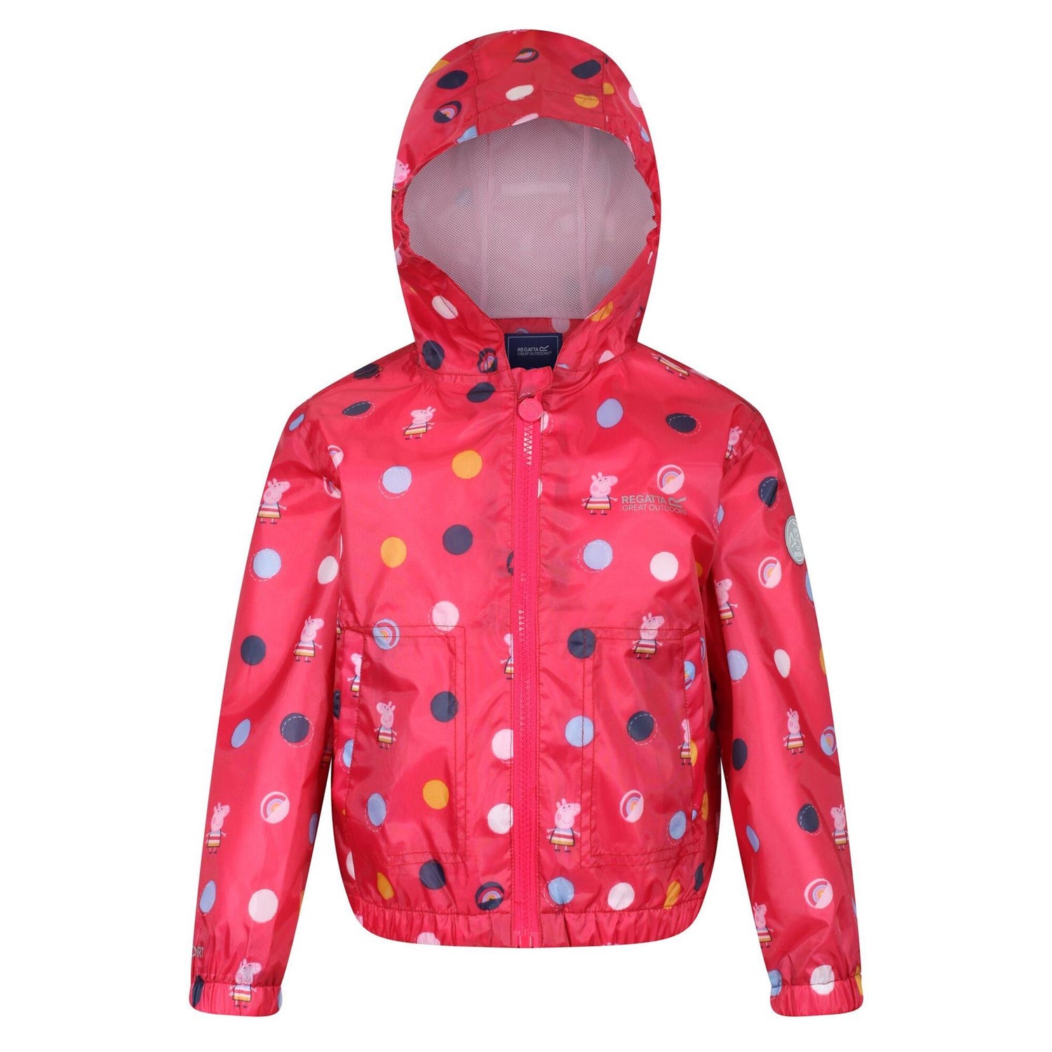 Regatta Kids Peppa Pig Muddy Puddle Waterproof Hooded Jacket Boys Girls - Just £19.99! Shop now at Warwickshire Clothing.