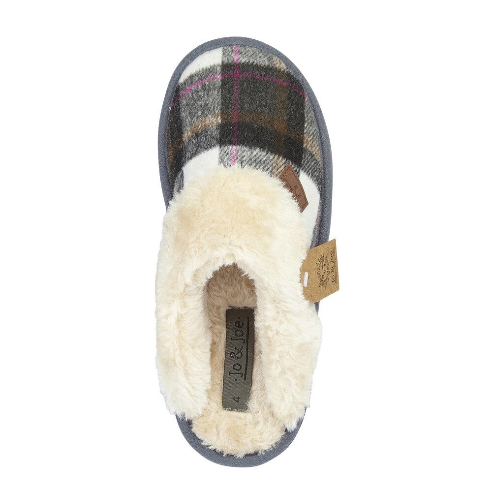 Jo & Joe Women's Winter Warm Fur Luxury Slip-On Mule Booties - Just £16.99! Shop now at Warwickshire Clothing.