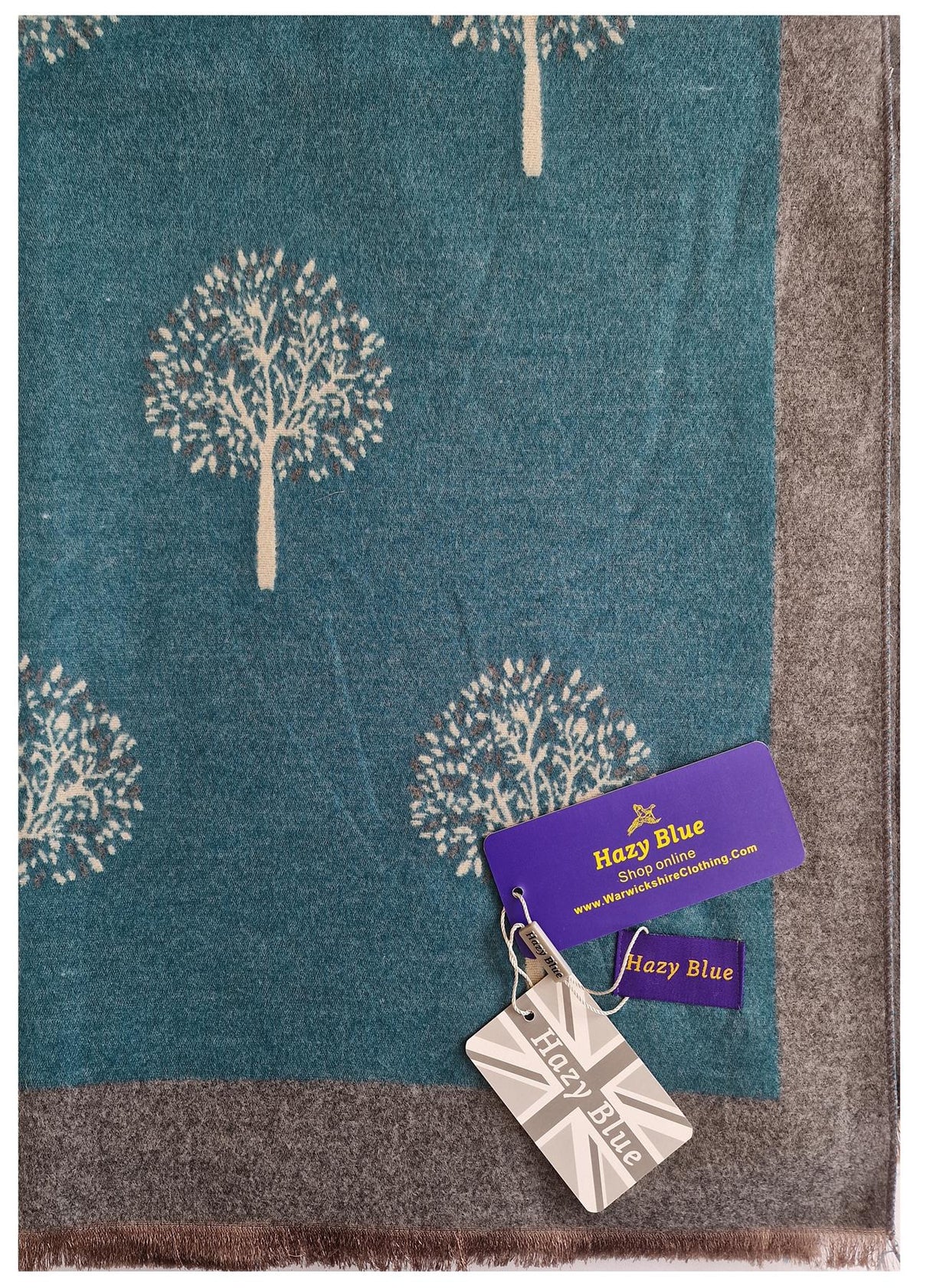 Hazy Blue Tree Of Life Scarfs - Just £13.99! Shop now at Warwickshire Clothing.