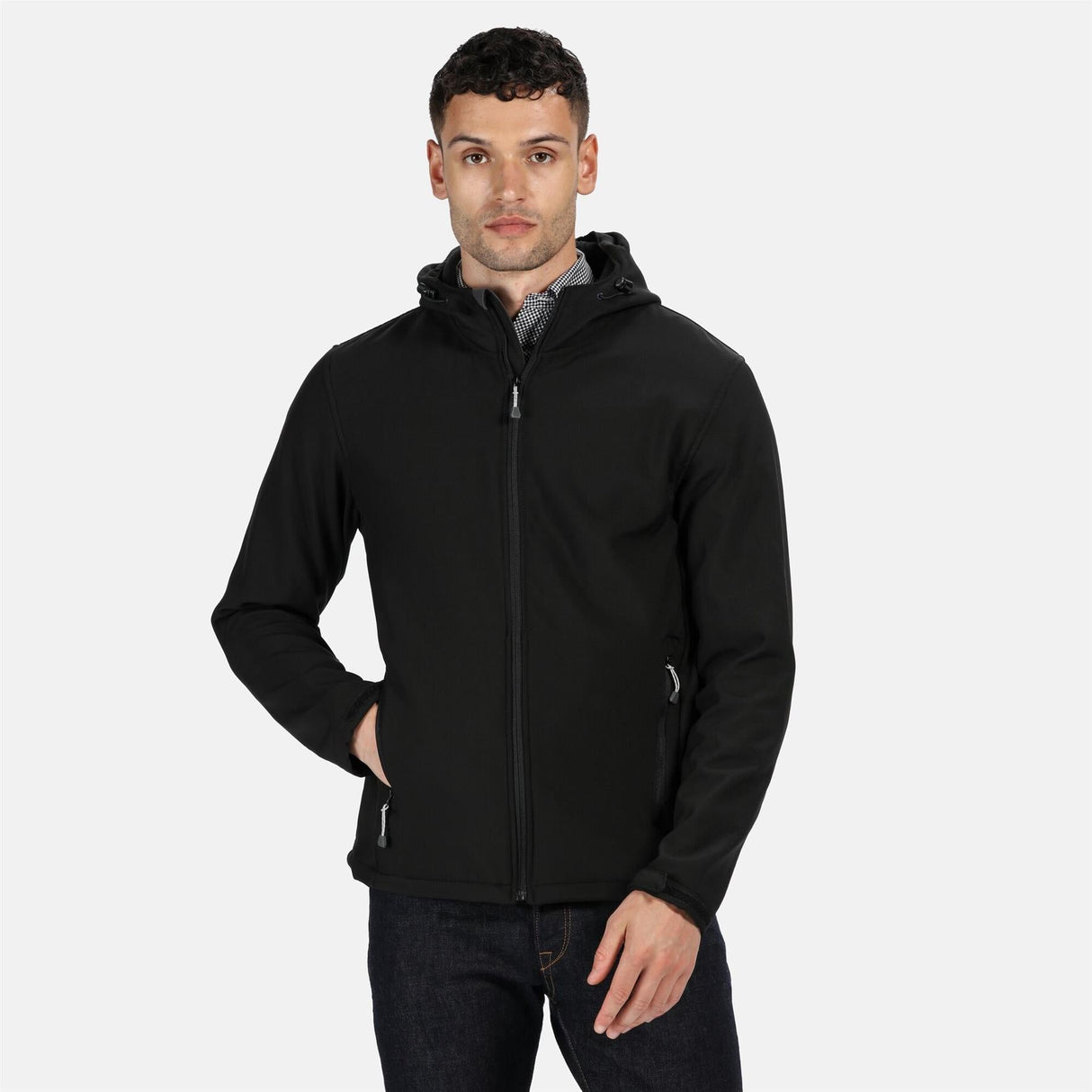 Regatta Mens Arley II Printable Softshell Hooded Jacket - Just £24.99! Shop now at Warwickshire Clothing.
