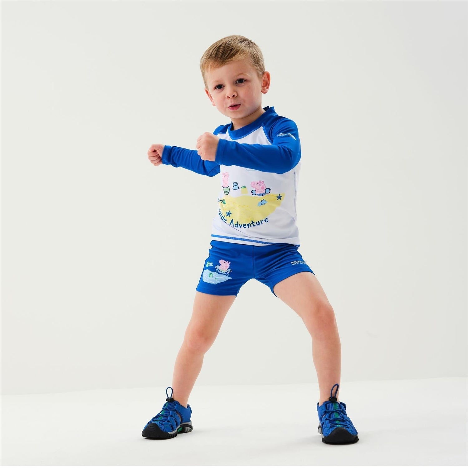 Regatta Kids Peppa Pig Long Sleeve Swimming Swimsuit Rash Suit Set - Just £9.99! Shop now at Warwickshire Clothing.