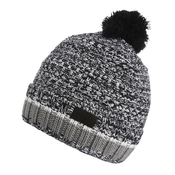 Regatta Mens Davion V Knit Pom Pom Bobble Fleece Lined Beanie Hat - Just £10.95! Shop now at Warwickshire Clothing.