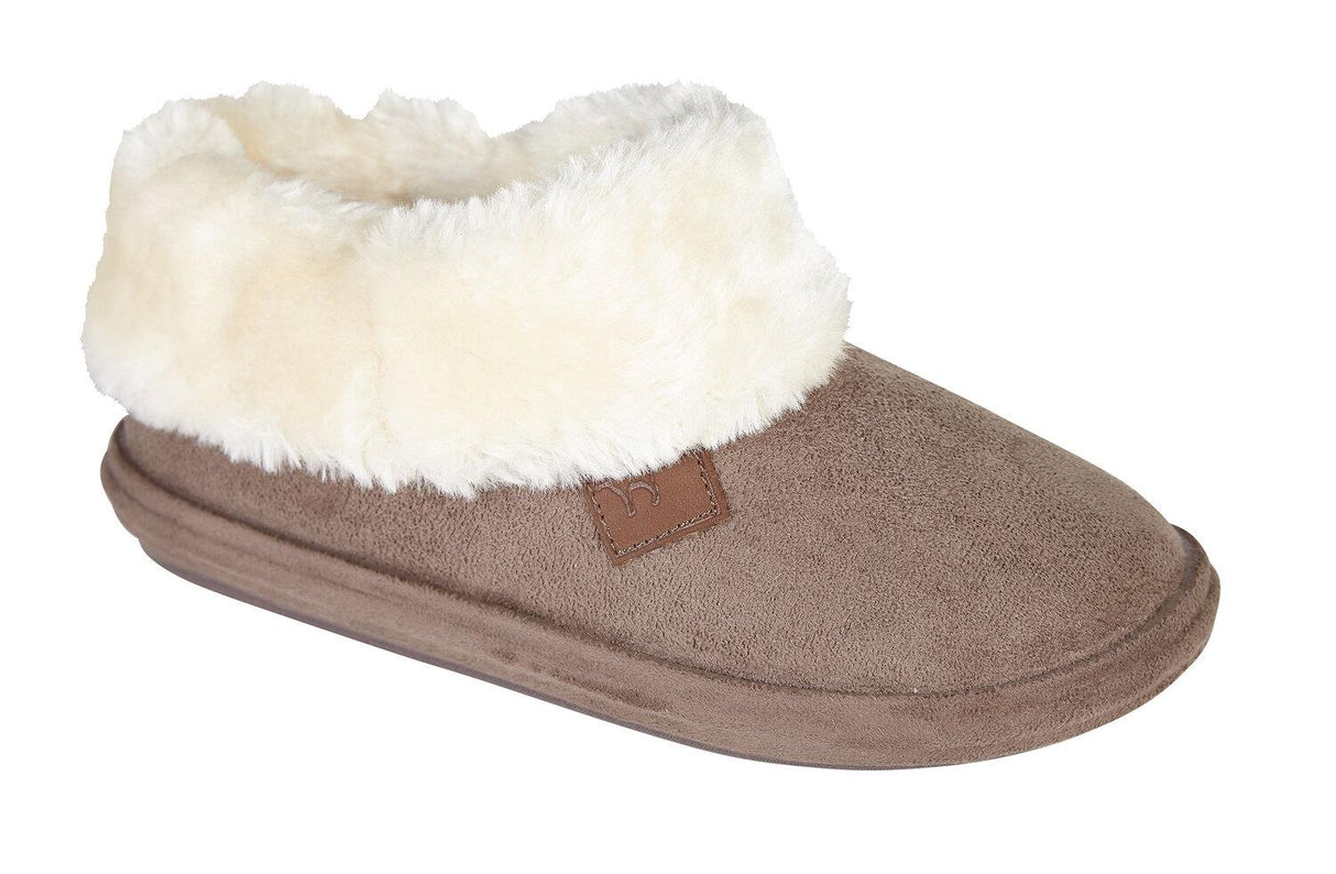 Jo & Joe Women's Winter Warm Fur Luxury Slip-On Mule Booties - Just £16.99! Shop now at Warwickshire Clothing.