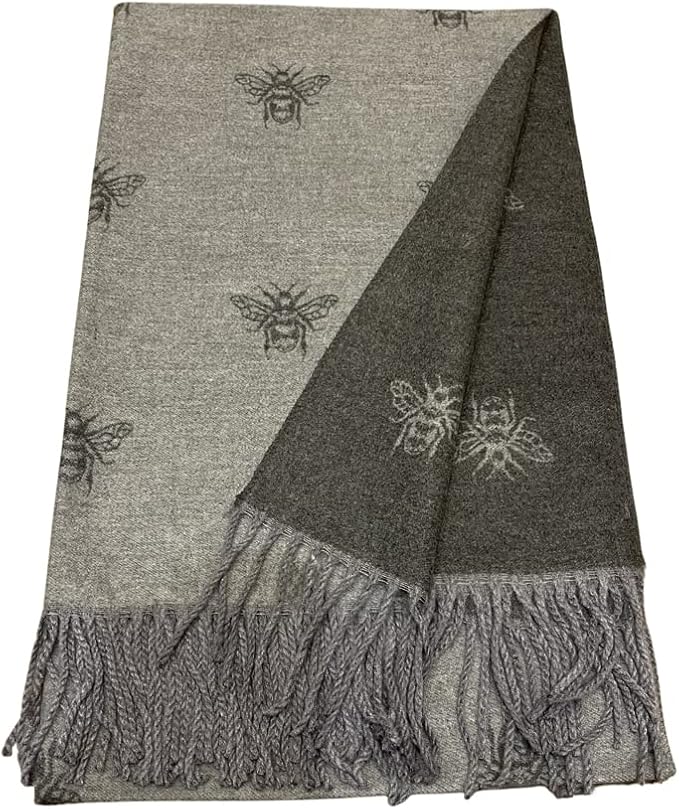 House of Tweed Cashmere Blend Reversible Scarf - Bee - Just £14.99! Shop now at Warwickshire Clothing.