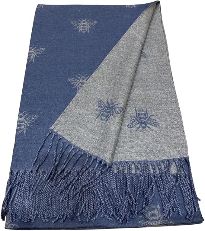 House of Tweed Cashmere Blend Reversible Scarf - Bee - Just £14.99! Shop now at Warwickshire Clothing.