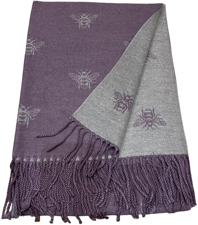House of Tweed Cashmere Blend Reversible Scarf - Bee - Just £14.99! Shop now at Warwickshire Clothing.