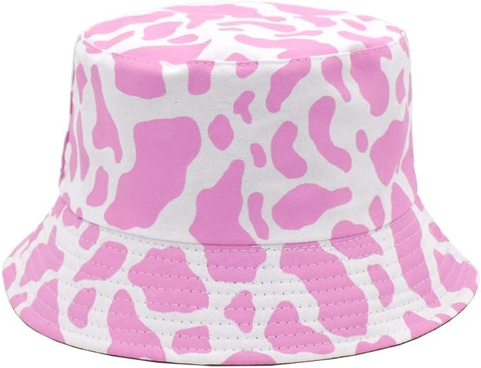 Unisex Cow Print Bucket Hat Reversible - Just £6.99! Shop now at Warwickshire Clothing.