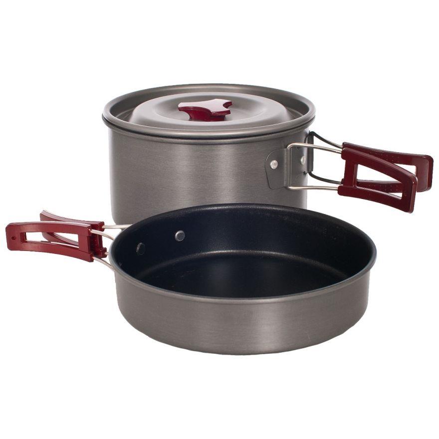 Trespass | Non Stick Camping Pot Frying Pan Set With Lid - Just £24.99! Shop now at Warwickshire Clothing.