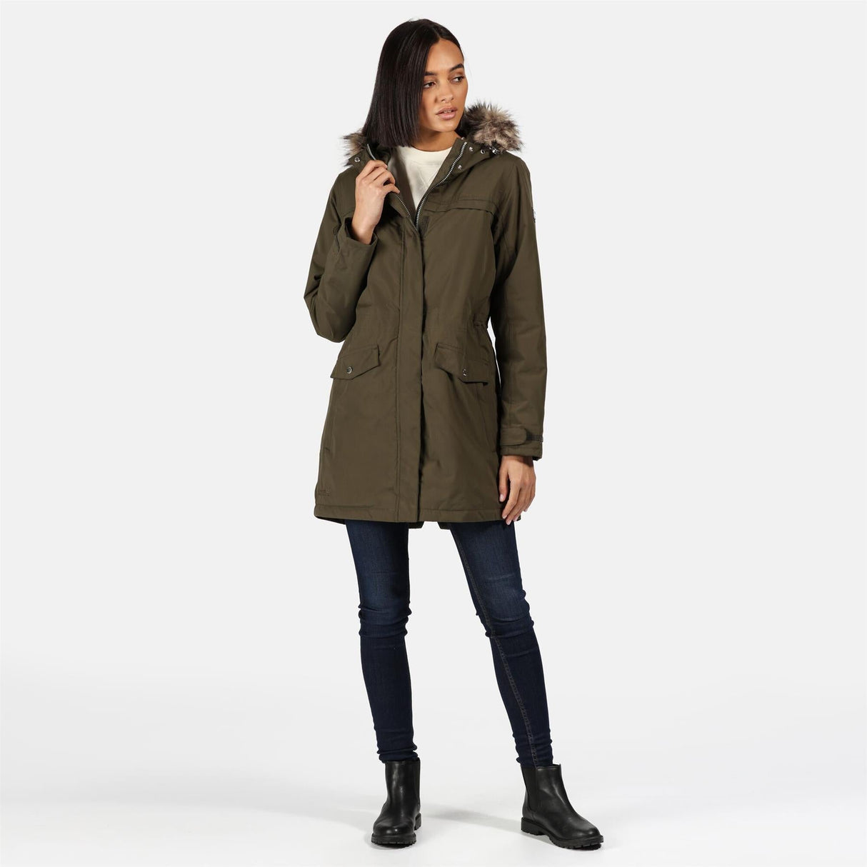 Regatta Womens Serleena II Waterproof Insulated Fur Trim Hooded Parka Jacket - Just £39.99! Shop now at Warwickshire Clothing.