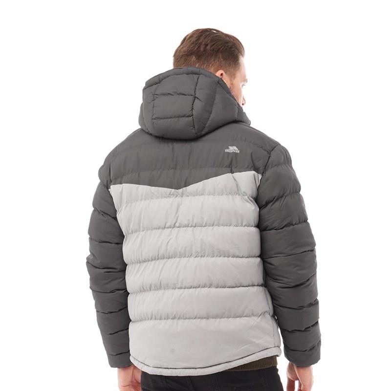 Trespass Mens Oskar Padded Water & Wind Resistant Hooded Padded Jacket - Just £34.99! Shop now at Warwickshire Clothing.