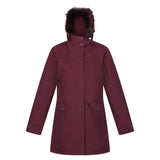 Regatta Womens Serleena II Waterproof Insulated Fur Trim Hooded Parka Jacket