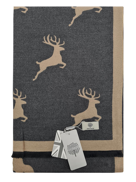Hazy Blue New Heritage Collection Women's Scarves  - STAG - Just £13.99! Shop now at Warwickshire Clothing.