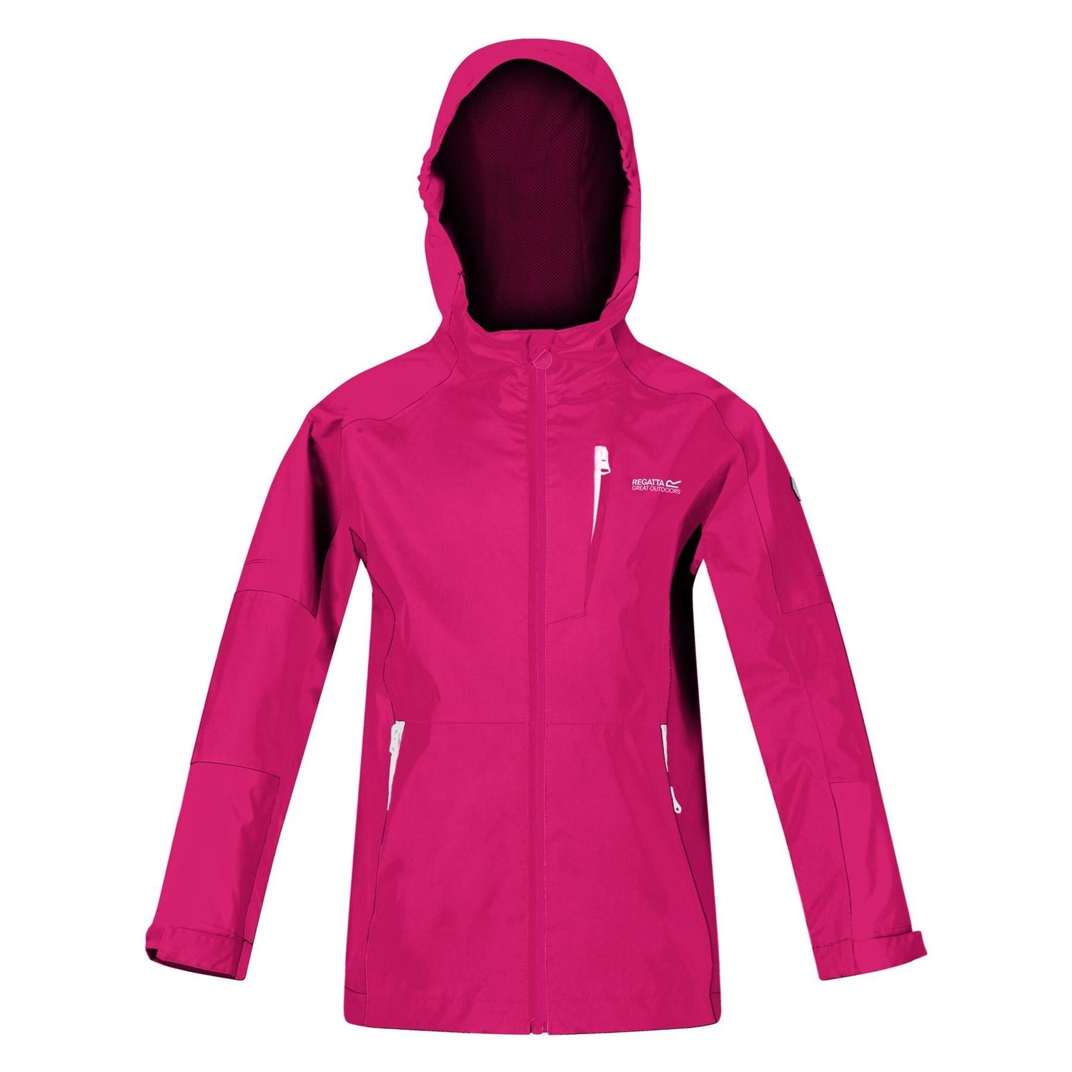 Regatta Kids Calderdale II Waterproof Hooded Zip Pocket Jacket - Just £24.99! Shop now at Warwickshire Clothing.