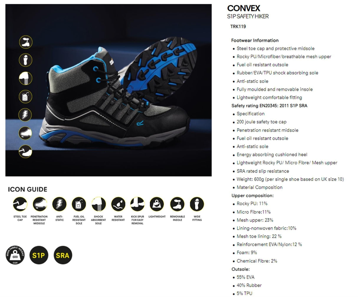 Regatta Mens Work Safety Protective Shoes Steel Toe Boots Workwear - Just £32.99! Shop now at Warwickshire Clothing.