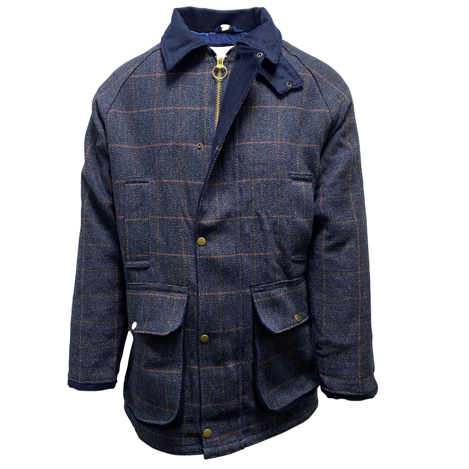 Hazy Blue Mens Derby Tweed Waterproof Jacket - Just £89.99! Shop now at Warwickshire Clothing.