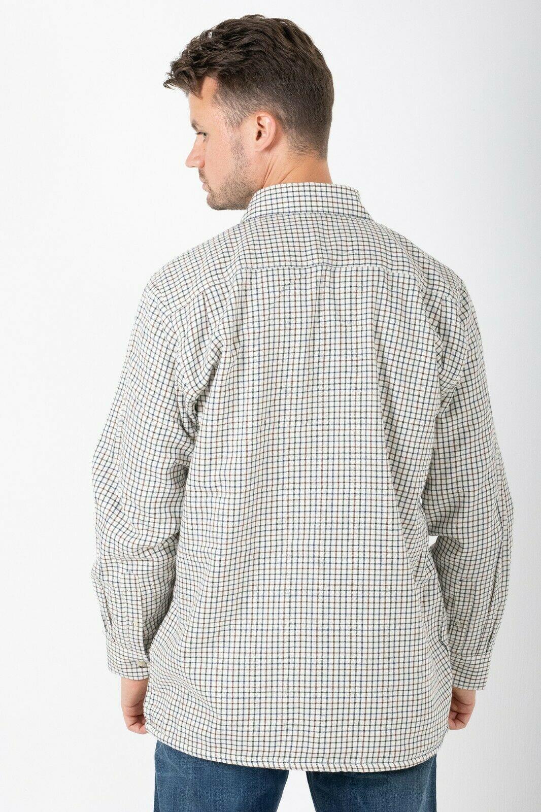 Hazy Blue Mens Long Sleeve Country Check Shirt - Fleece Lined - Just £24.99! Shop now at Warwickshire Clothing.