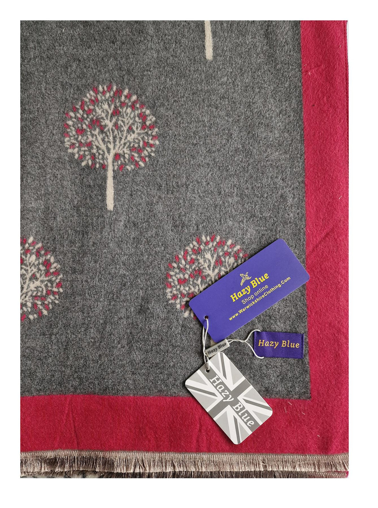 Hazy Blue Tree Of Life Scarfs - Just £13.99! Shop now at Warwickshire Clothing.