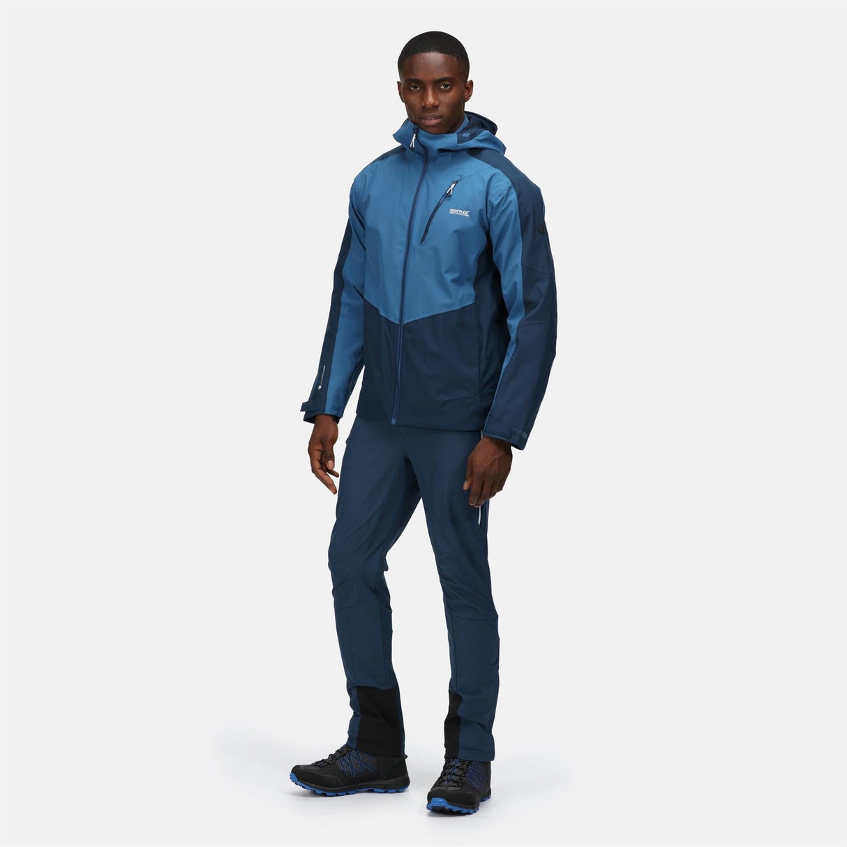 Regatta Men's Highton Stretch II Waterproof Jacket Pacific Green Black - Just £39.99! Shop now at Warwickshire Clothing.