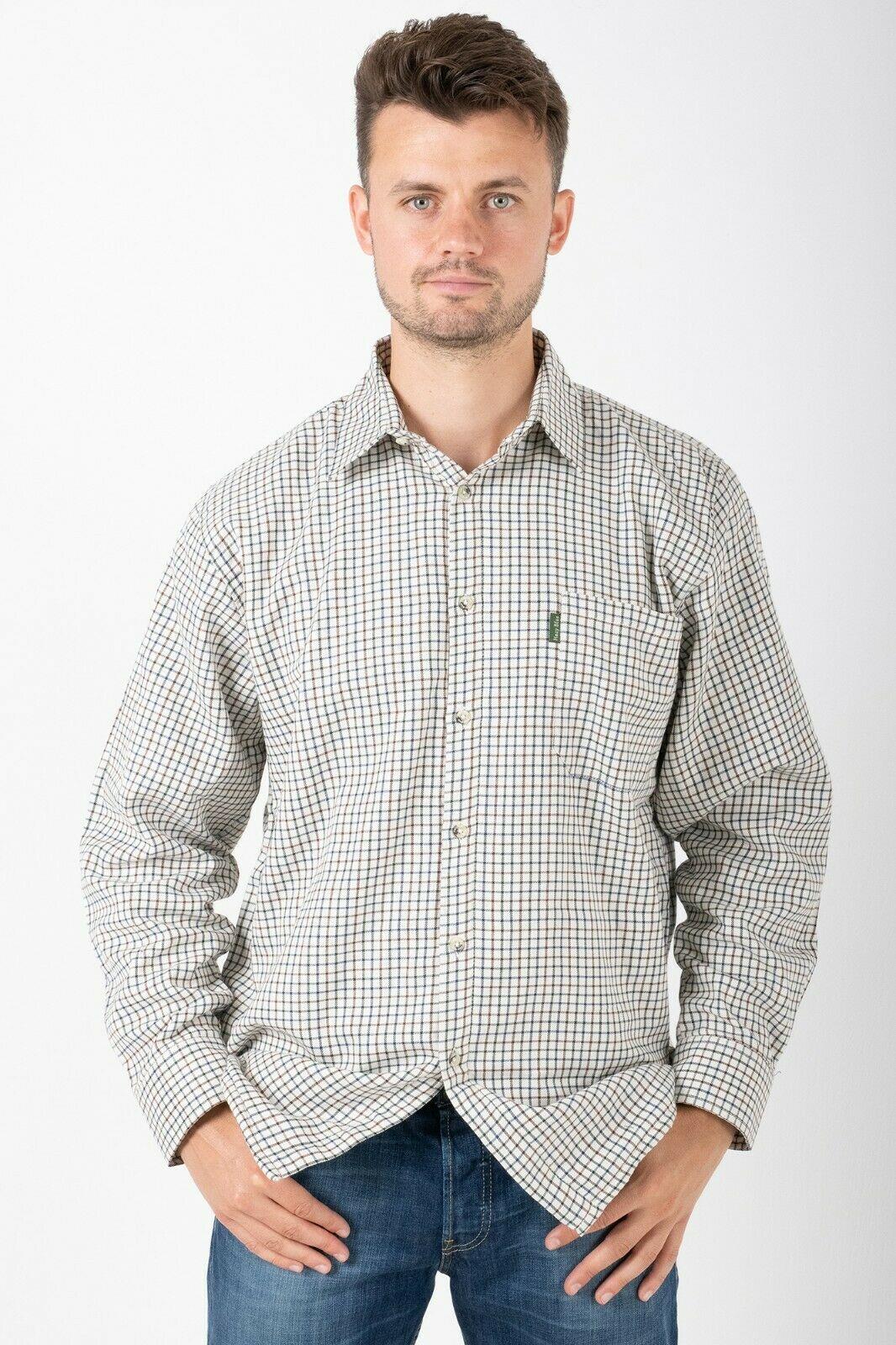 Hazy Blue Mens Long Sleeve Country Check Shirt - Fleece Lined - Just £24.99! Shop now at Warwickshire Clothing.