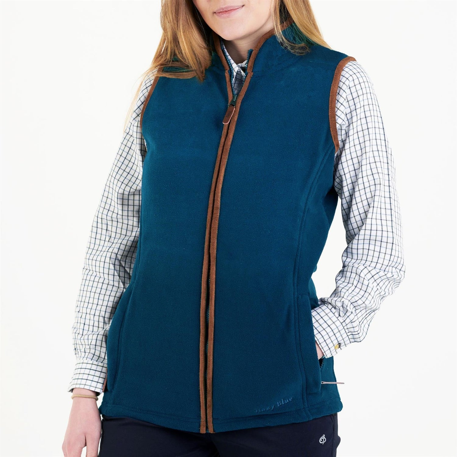 Hazy Blue Womens Sofia Full Zip Fleece Bodywarmer - Just £29.99! Shop now at Warwickshire Clothing.