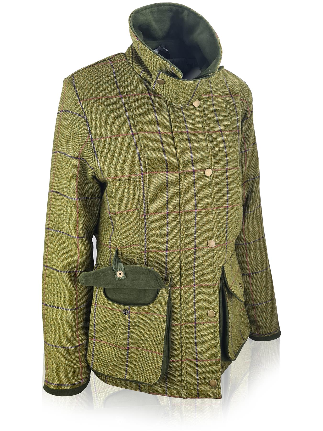 Hazy Blue Womens Quilted Derby Tweed Shooting Jacket - Just £84.99! Shop now at Warwickshire Clothing.
