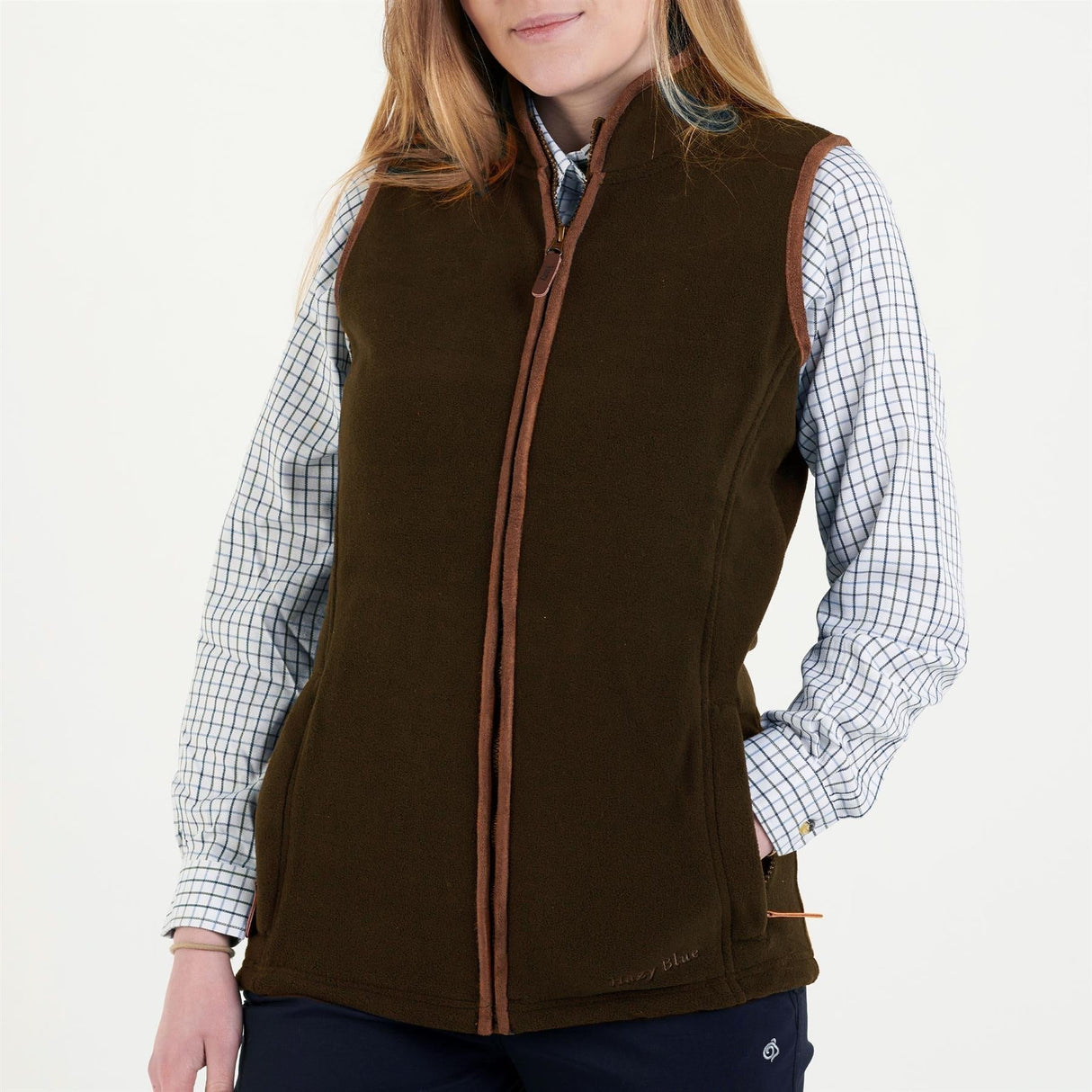 Hazy Blue Womens Sofia Full Zip Fleece Bodywarmer - Just £29.99! Shop now at Warwickshire Clothing.