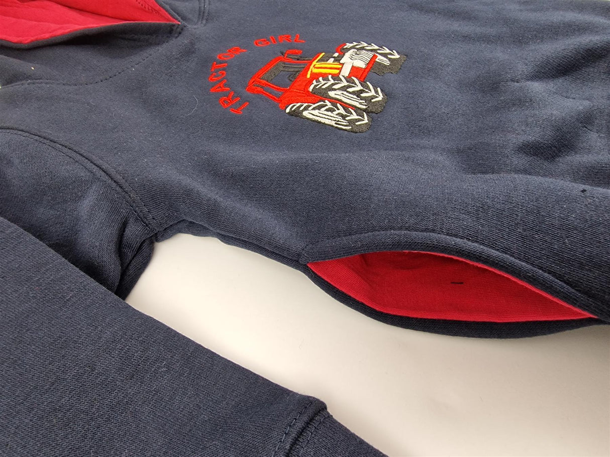 Hazy Blue Roxy Tractor Girl Hoodies - Just £12.99! Shop now at Warwickshire Clothing.