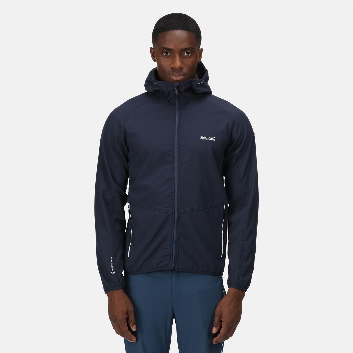 Regatta Mens Arec III Outdoor Hooded Softshell Jacket - Just £29.99! Shop now at Warwickshire Clothing.