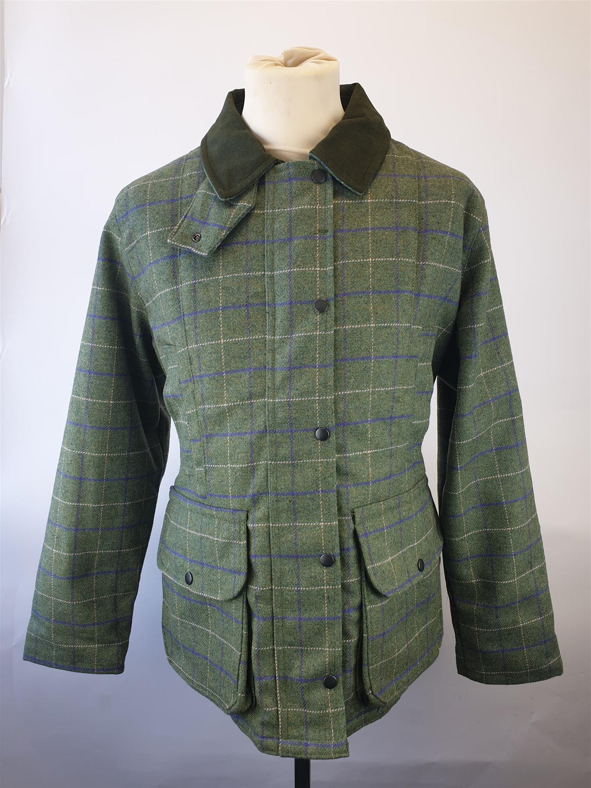 Saddle Womens Waterproof Check Tweed Hunting Shooting Jacket - Just £89.99! Shop now at Warwickshire Clothing.
