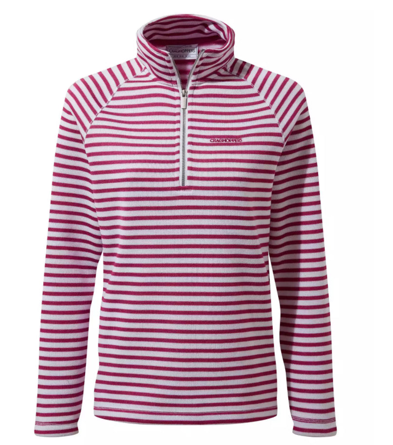 Craghoppers Womens Limelle Striped Half Zip Fleece Sweatshirt Pullover Jumper - Just £26.99! Shop now at Warwickshire Clothing.