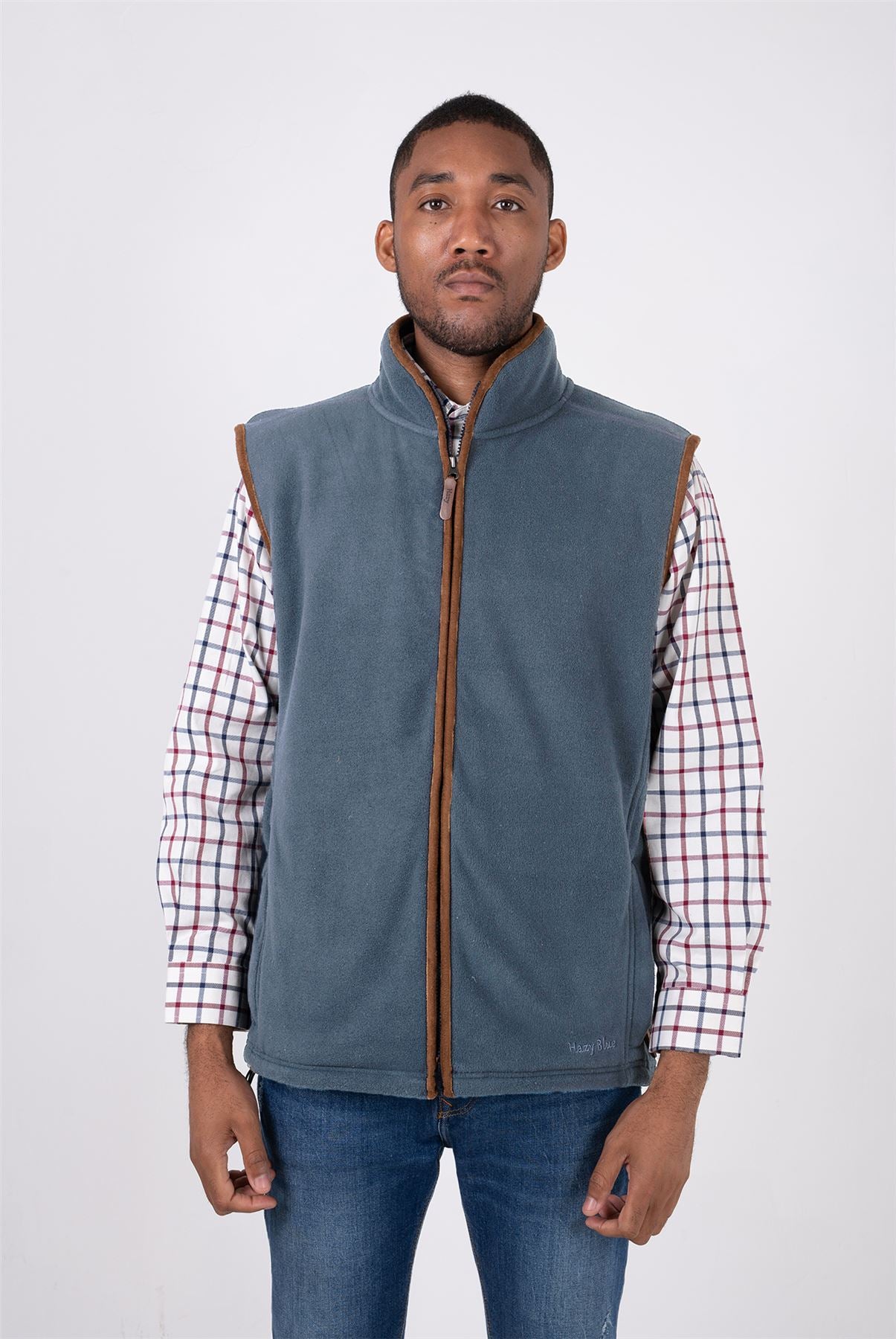 Hazy Blue Mens Fleece Waistcoat Gilet Bodywarmer - Bentley - Just £22.99! Shop now at Warwickshire Clothing.