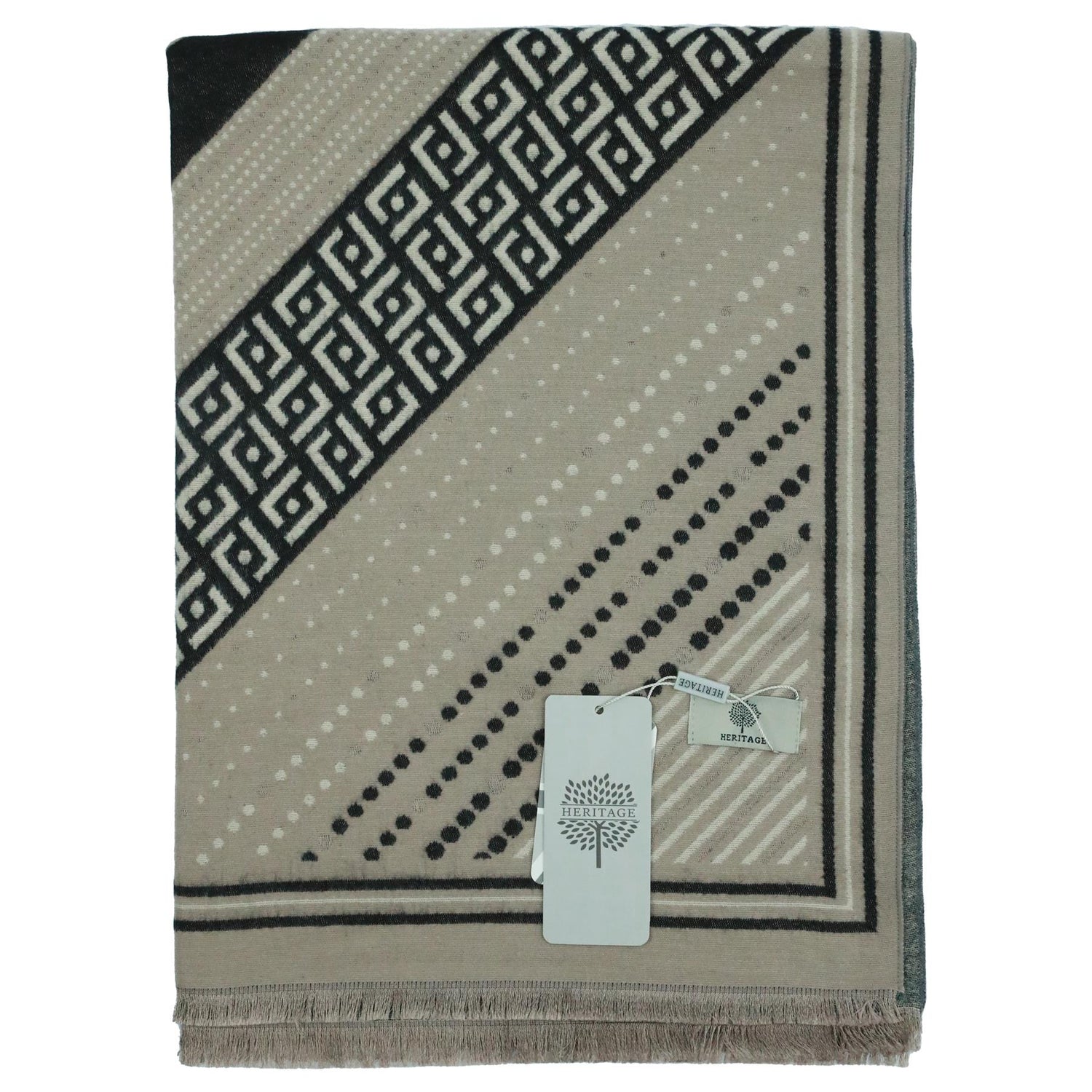 Heritage Warm Cashmere Pashmina Soft Feel Scarve - Aztec - Just £13.99! Shop now at Warwickshire Clothing.