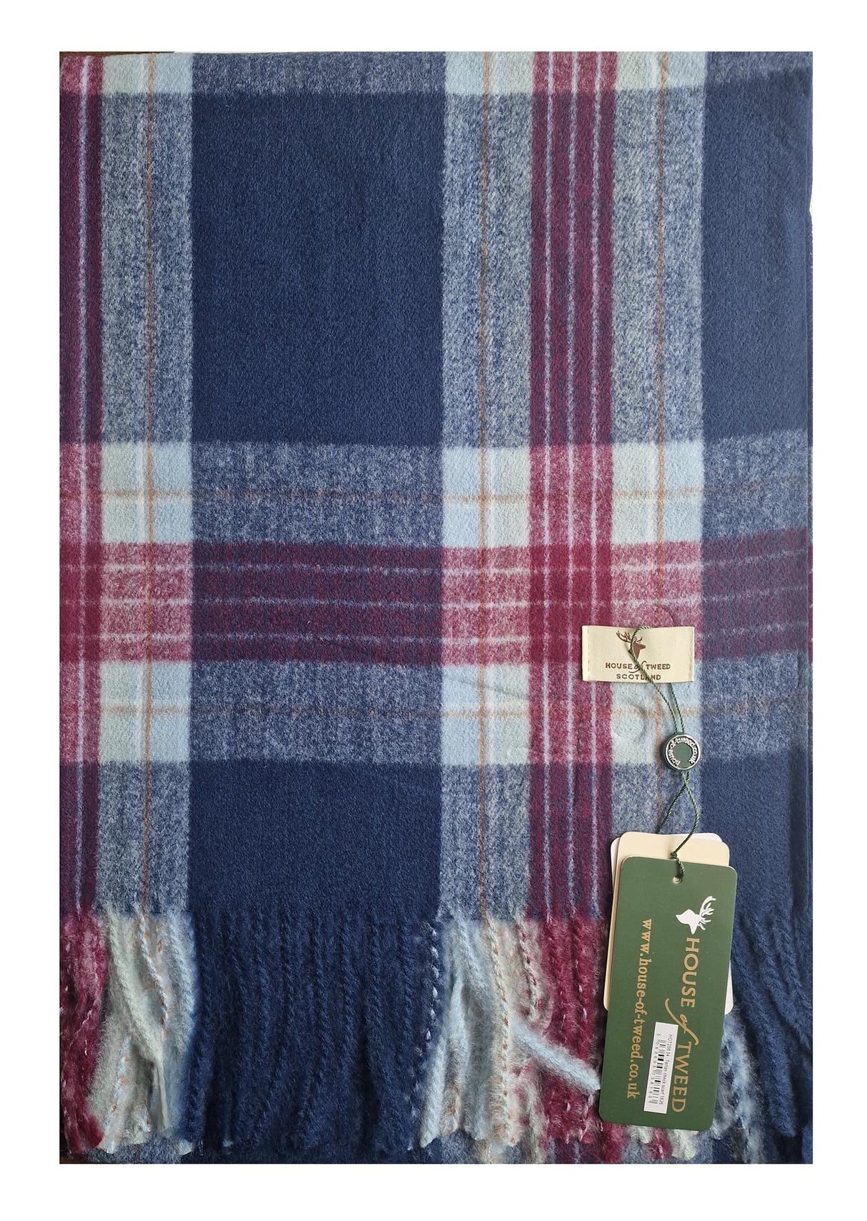 House Of Tweed Womens Soft Tartan Scarf - Just £14.99! Shop now at Warwickshire Clothing.