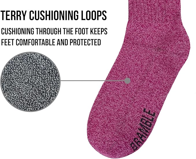 Bramble - Ladies All Terrain Socks with Biome Linseed | 3 Pairs - Just £11.99! Shop now at Warwickshire Clothing.