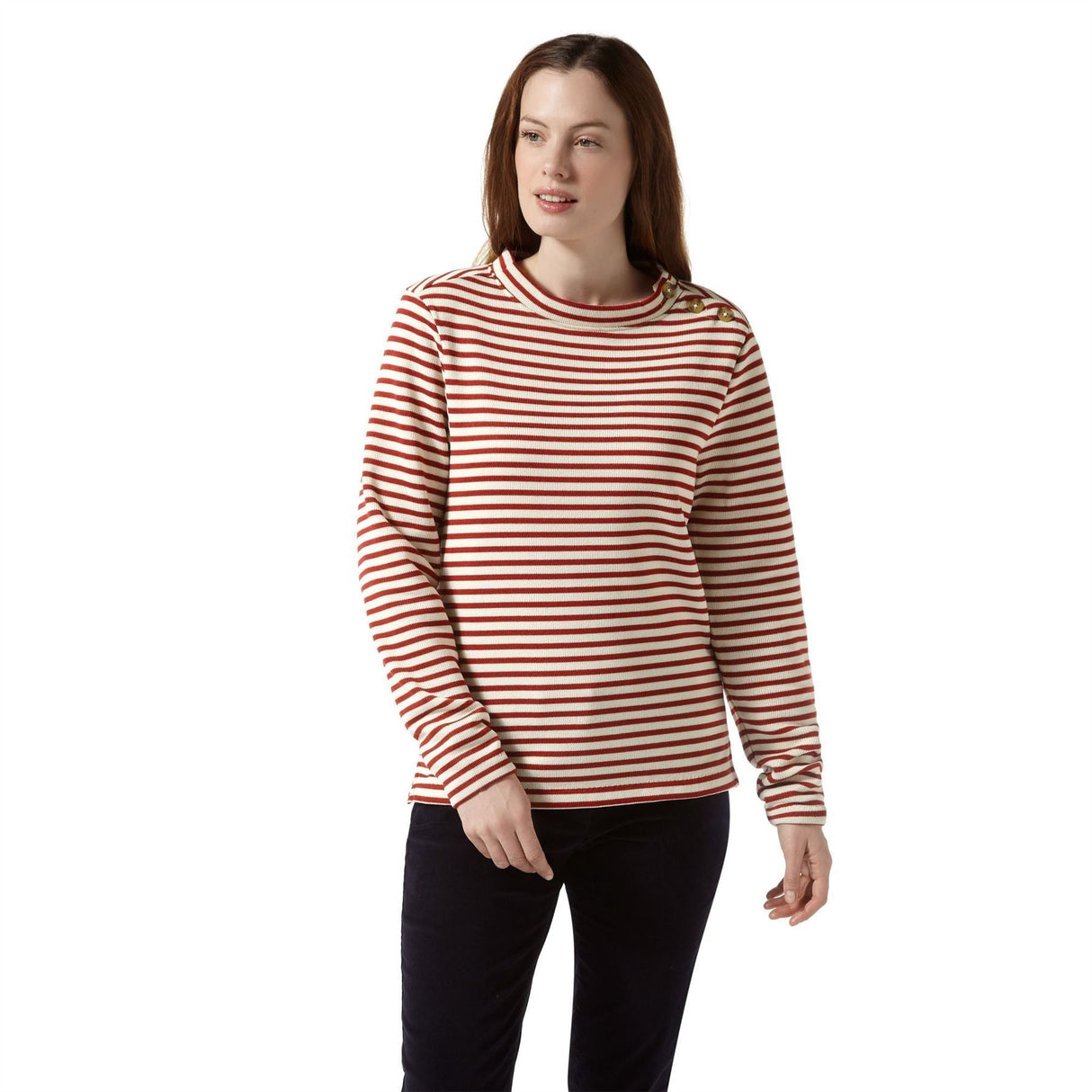 Craghoppers Womens Balmoral Striped Crew Neck Jersey - Just £26.99! Shop now at Warwickshire Clothing.