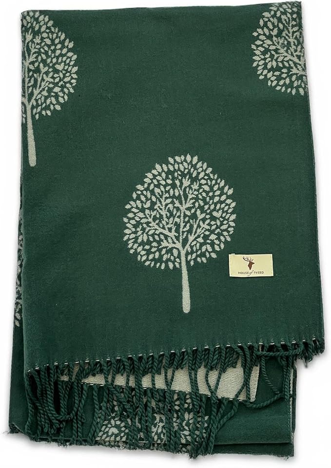House of Tweed Tree of Life Scarf - Just £14.99! Shop now at Warwickshire Clothing.