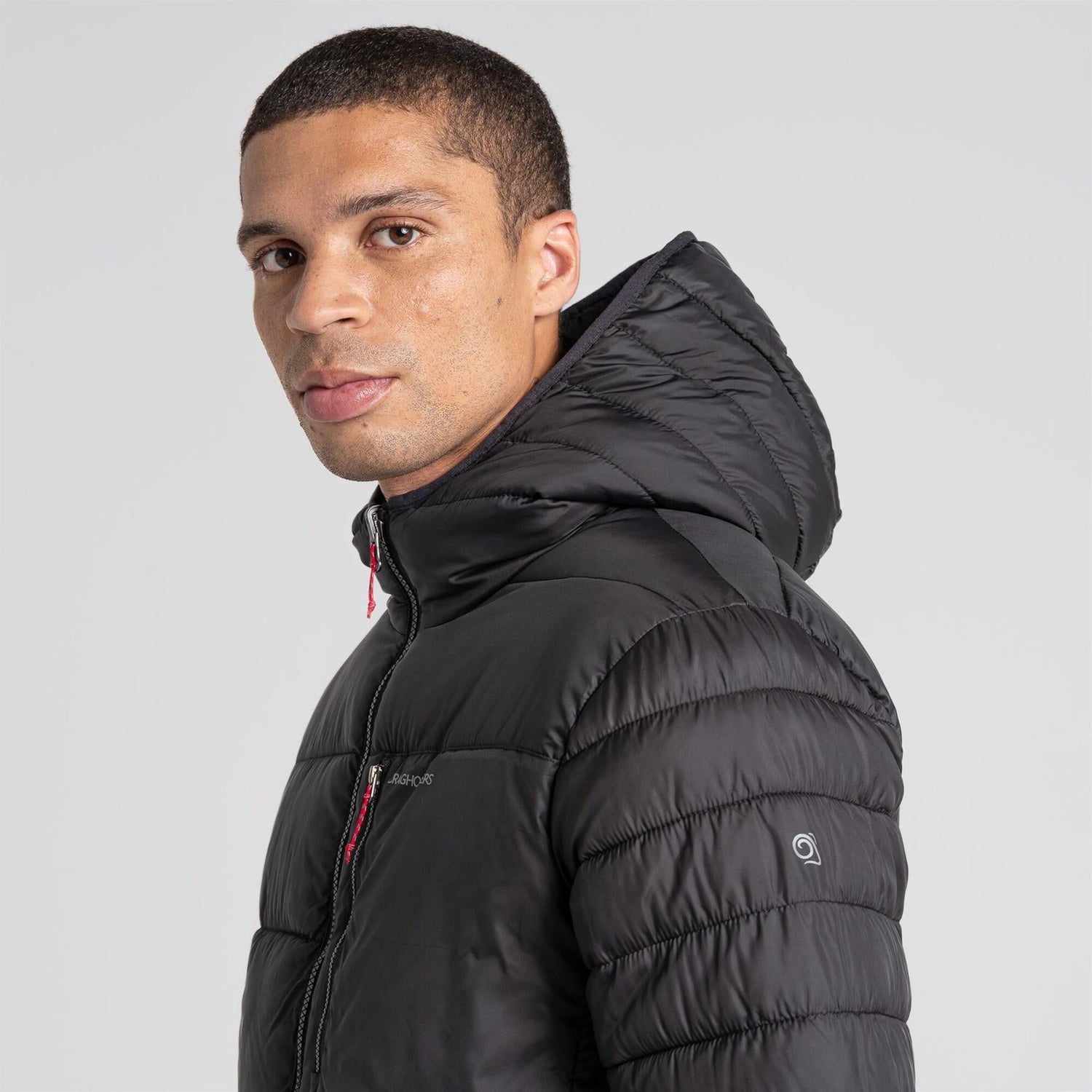 Craghoppers Men's Compresslite VIII Hooded Jacket | Black - Just £54.99! Shop now at Warwickshire Clothing.