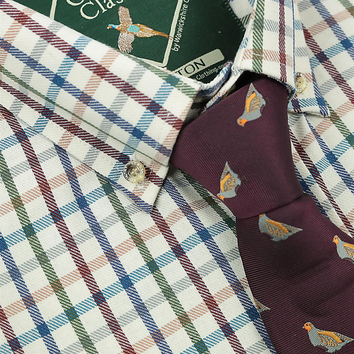 Country Classics Mens Long Sleeve Buttoned Down Collar Shirt - Taunton Blue - Just £18.99! Shop now at Warwickshire Clothing.