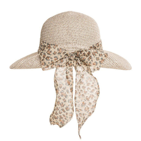 Hazy Blue Trilby Ladies Short Brim Straw Hat with Detail Bow Band - Just £19.99! Shop now at Warwickshire Clothing.