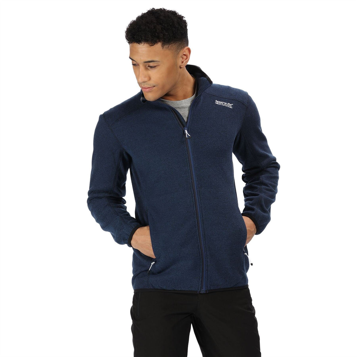 Regatta Mens Torrens Two Tone Polyester Full Zip Fleece Jacket - Just £19.99! Shop now at Warwickshire Clothing.