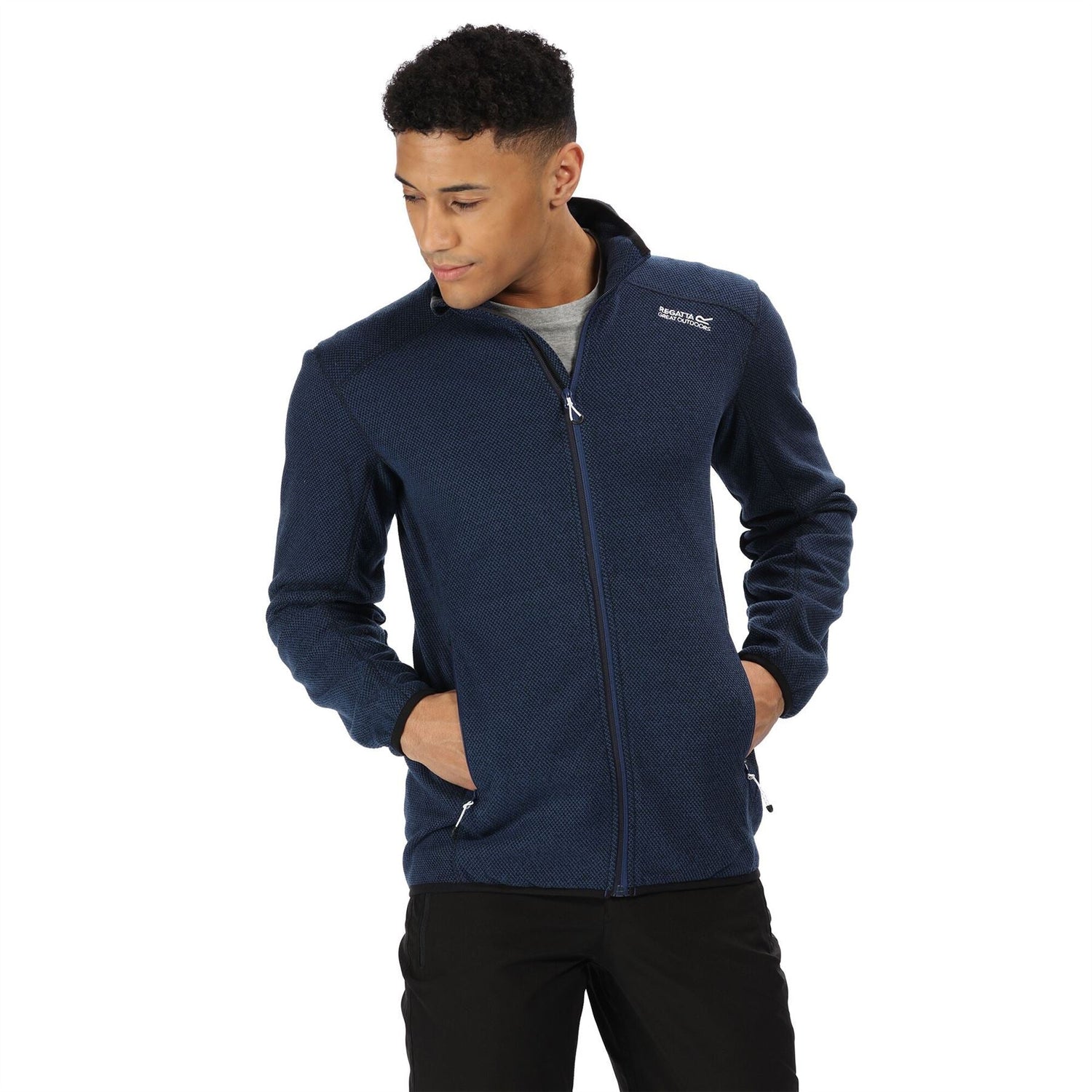 Regatta Mens Torrens Two Tone Polyester Full Zip Fleece Jacket - Just £19.99! Shop now at Warwickshire Clothing.