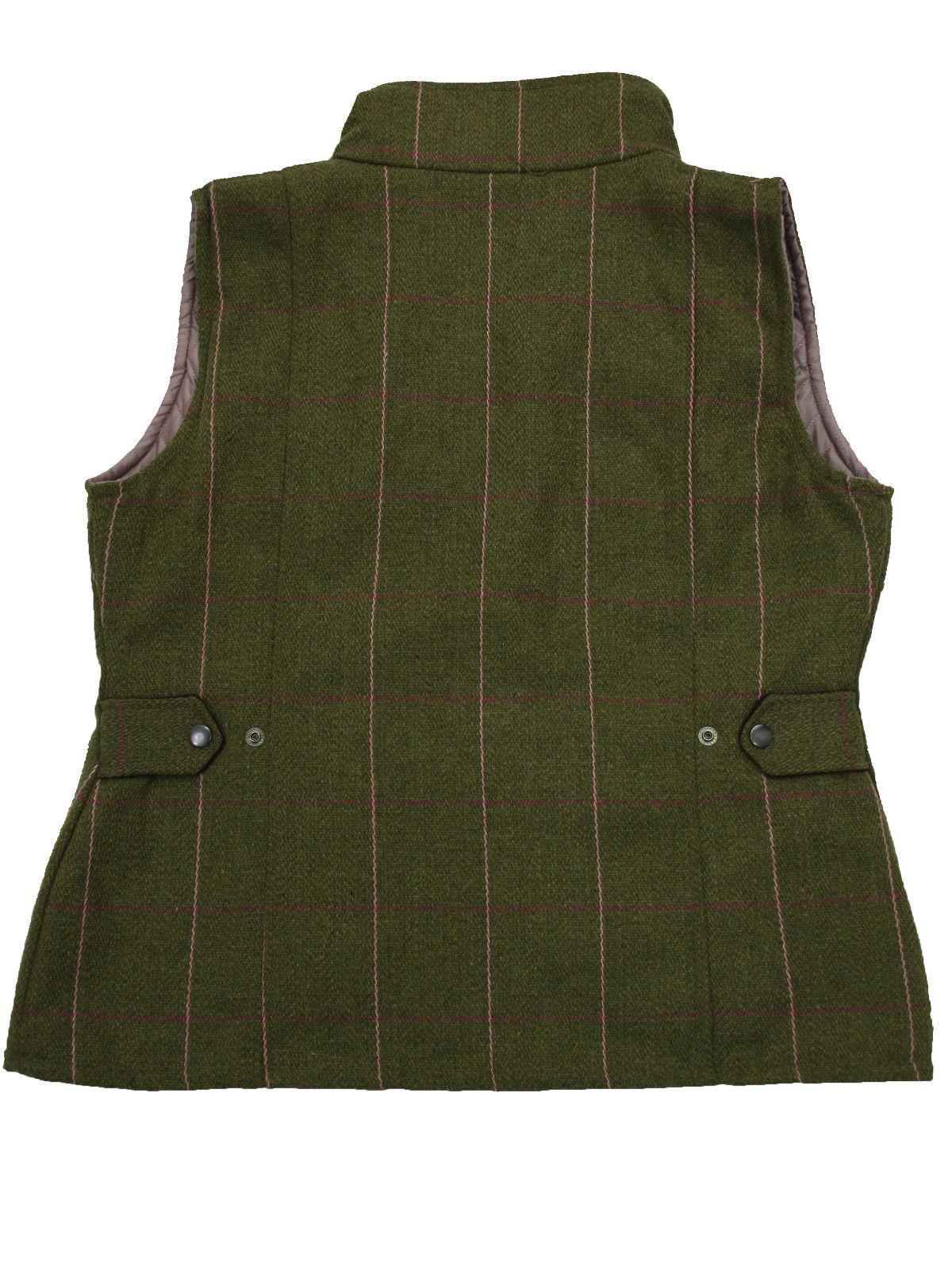 Shire Classics Womens Windsor Country Fitted Tweed Waistcoat Gilet Pink Check - Just £49.99! Shop now at Warwickshire Clothing.