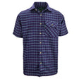 Country Classics Mens Short Sleeve Check Shirt - Fontwell Navy - Just £16.99! Shop now at Warwickshire Clothing.