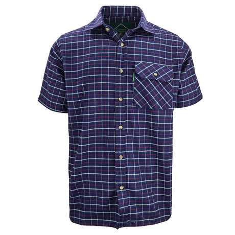 Country Classics Mens Short Sleeve Check Shirt - Fontwell Navy - Just $16.99! Shop now at Warwickshire Clothing. Free Dellivery.