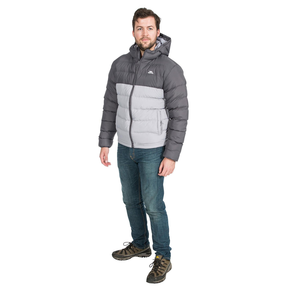 Trespass Mens Oskar Padded Water & Wind Resistant Hooded Padded Jacket - Just £34.99! Shop now at Warwickshire Clothing.