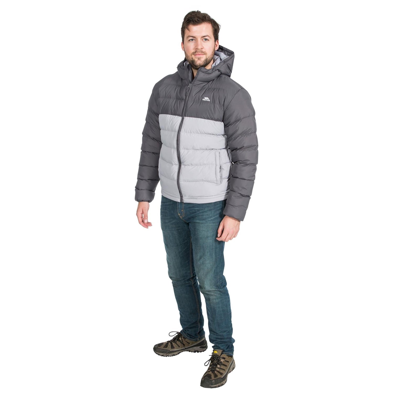 Trespass Mens Oskar Padded Water & Wind Resistant Hooded Padded Jacket - Just £34.99! Shop now at Warwickshire Clothing.